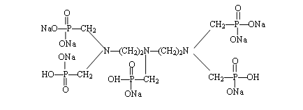 二乙烯三胺五甲叉膦酸七鈉（DTPMP•Na7）結(jié)構(gòu)式